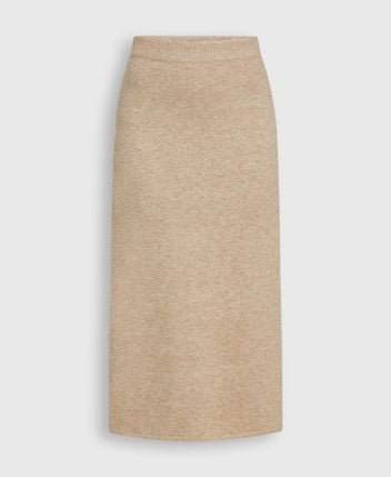 Wool-blend skirt