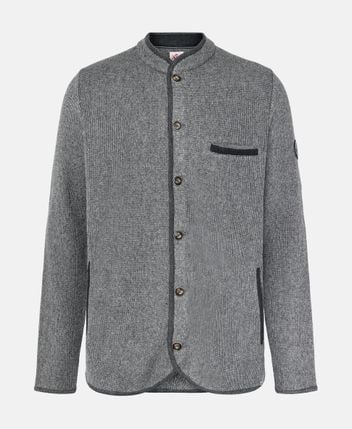 Traditional wool-blend cardigan