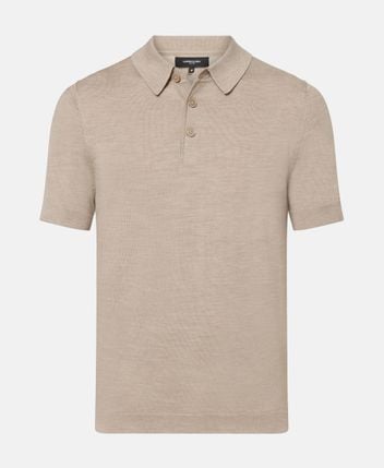 Knitted polo shirt