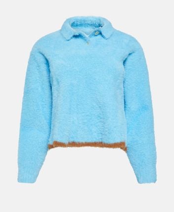 Knitted polo shirt