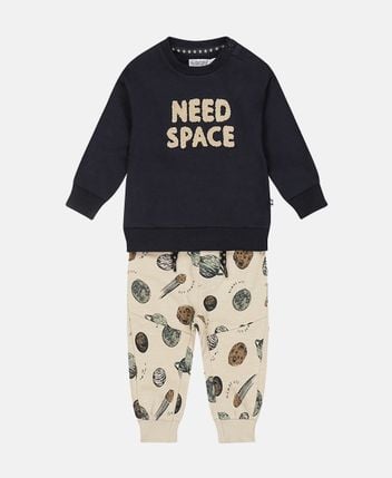 Long-sleeved shirt and trousers set SPACE