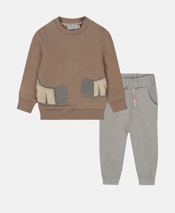 Sweatshirt and trousers set safari friends B
