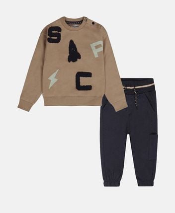 Sweatshirt and trousers set space