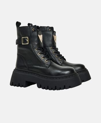 Lace-up ankle boot