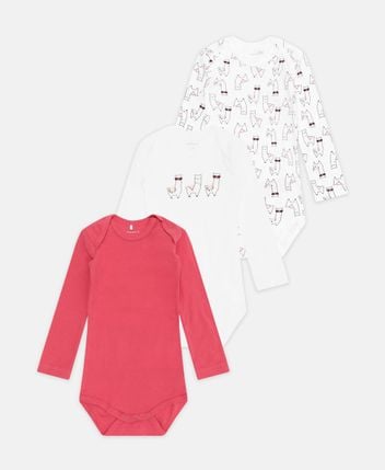 Long-sleeved body, pack of 3