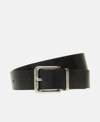 Reversible leather belt
