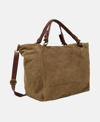 Leather shopper
