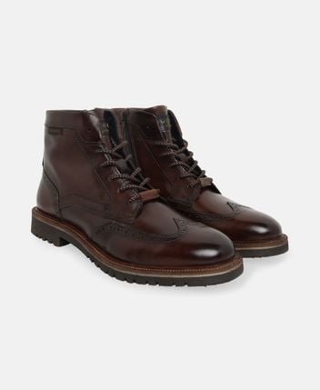 Lace-up boots 6300 cognac