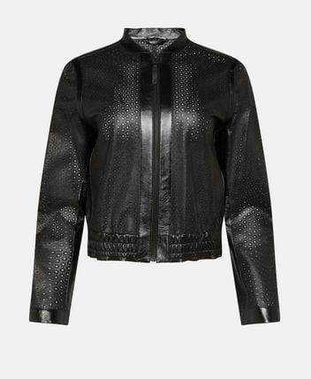Leather blouson NOELIA