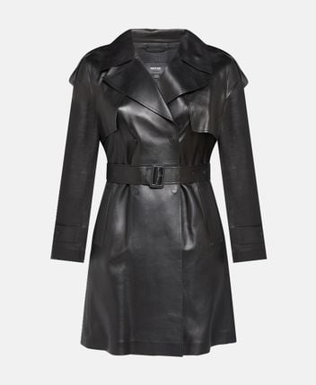 Leather trench coat MEDORA