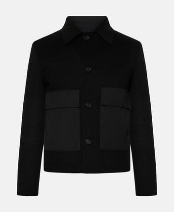 Reversible wool jacket