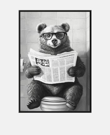 Framed picture Reading time