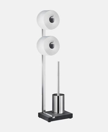 Double-roll toilet paper holder