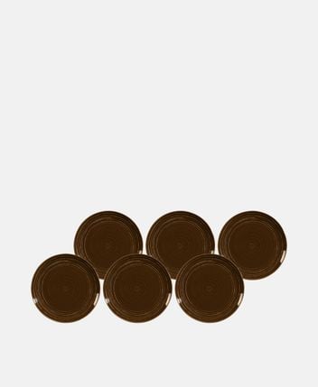 Breakfast plate set of 6