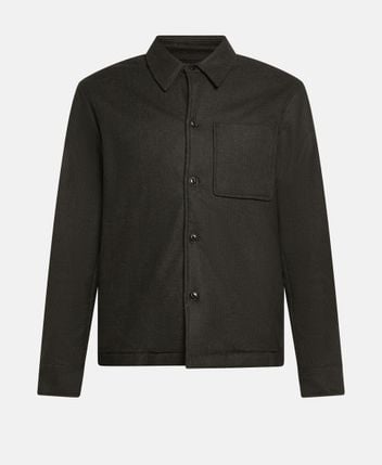 Wool-blend shacket