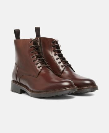 Lace-up ankle boot