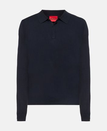 Knitted polo shirt