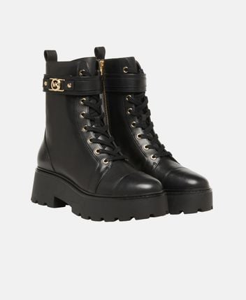 Lace-up ankle boot