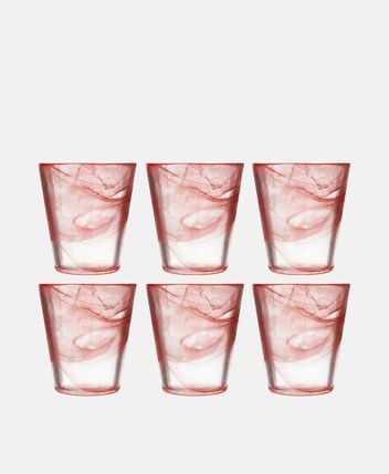 Water glasses, set of 6 Alabastro Conical