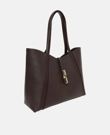 Leather shopper Goccia