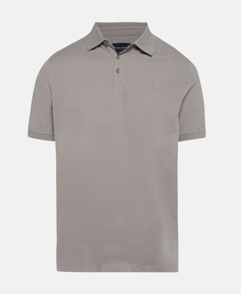 Woolen long-sleeved polo