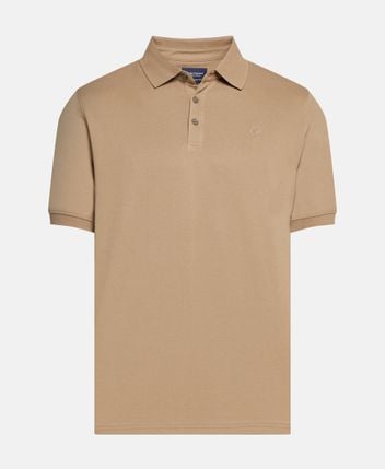 Woolen long-sleeved polo