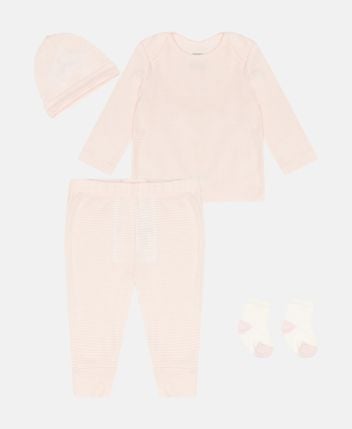 Long-sleeved shirt, trousers, socks & hat set