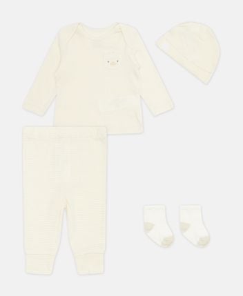 Long-sleeved shirt, trousers, socks & hat set