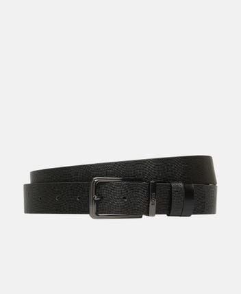 Reversible leather belt