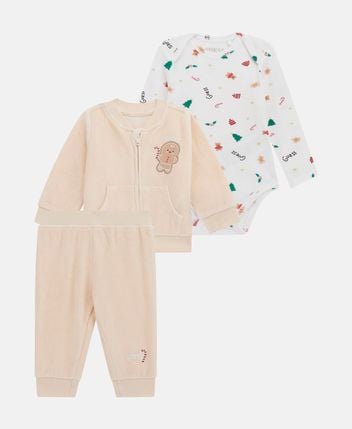 Body, sweat jacket and trousers set