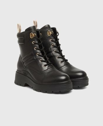 Lace-up ankle boot