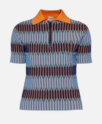 Knitted polo shirt