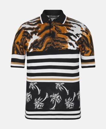 Silk polo shirt