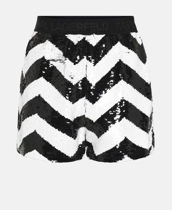 Sequinned shorts