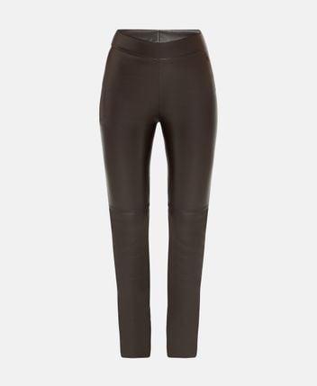 Leather-look leggings