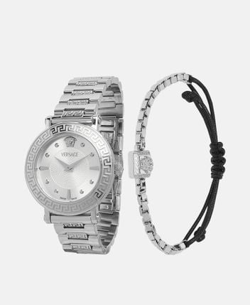 Watch and bracelets set Greca