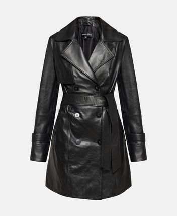 Lamb leather coat