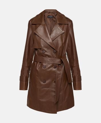 Lamb leather coat