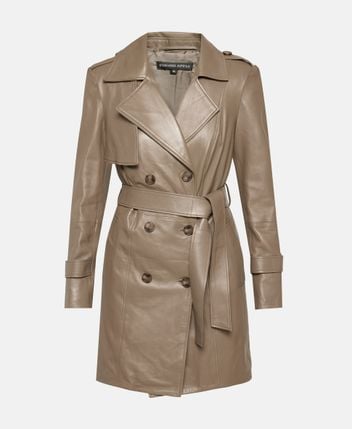 Lamb leather coat