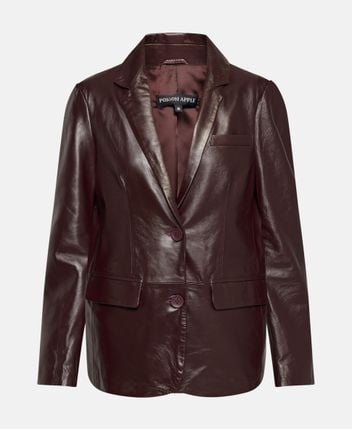 Leather blazer
