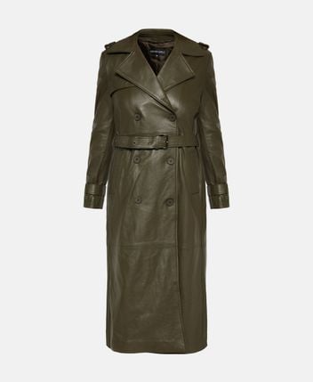 Lamb leather coat