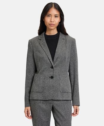 Blazer with patch pockets