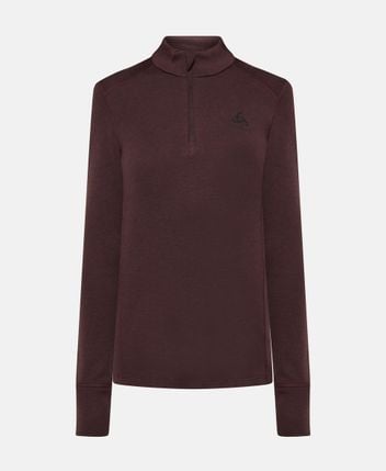 Wool long-sleeved top