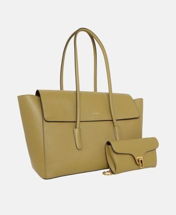 Leather shopper