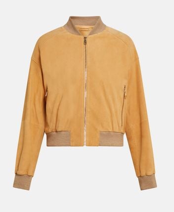 Leather blouson