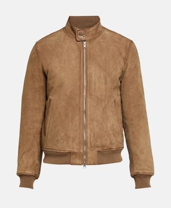 Leather blouson