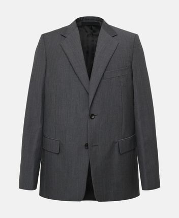 Wool-blend suit jacket