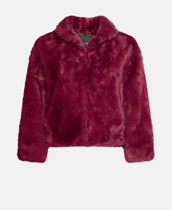 Faux fur jacket