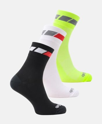 Functional socks, pack of 3 Tricolore