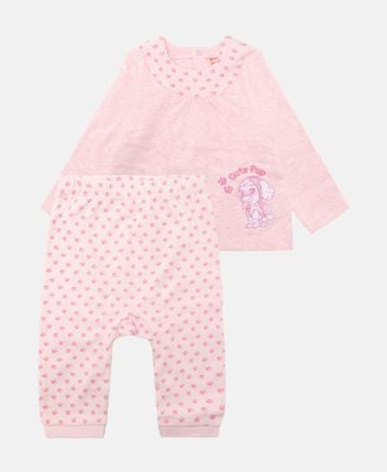 Long-sleeved shirt and trousers set